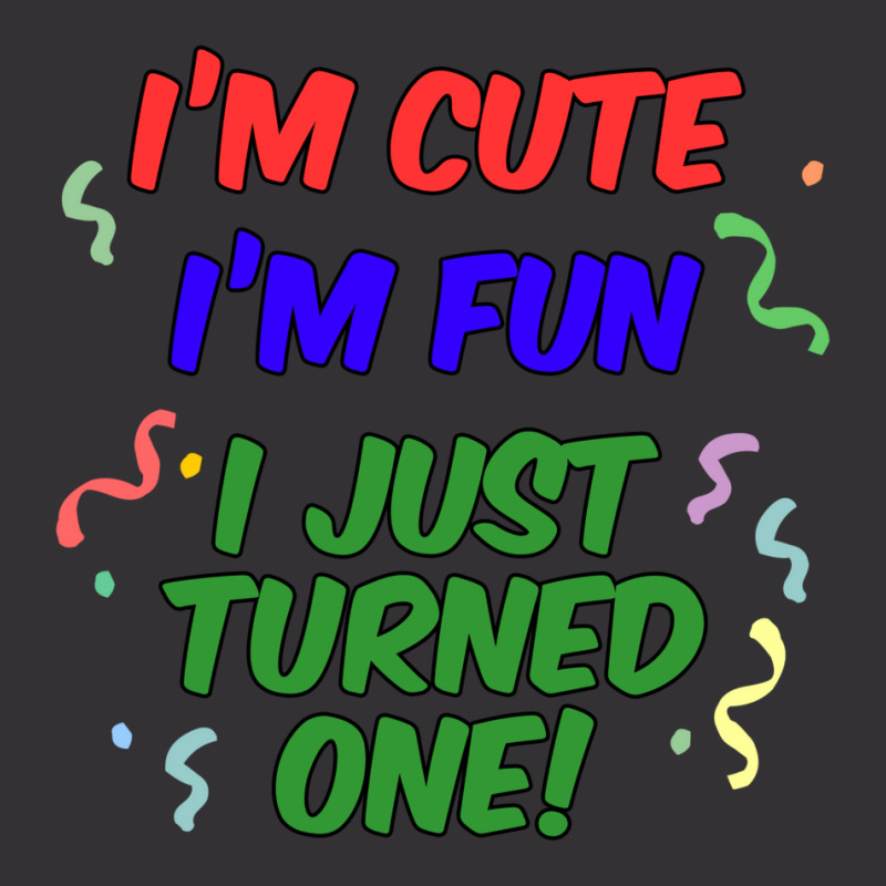 Im Cute Im Fun I Just Turned One 1st Milestone Birthday Baby Aesthetic Vintage Short by wittekgaimerj | Artistshot