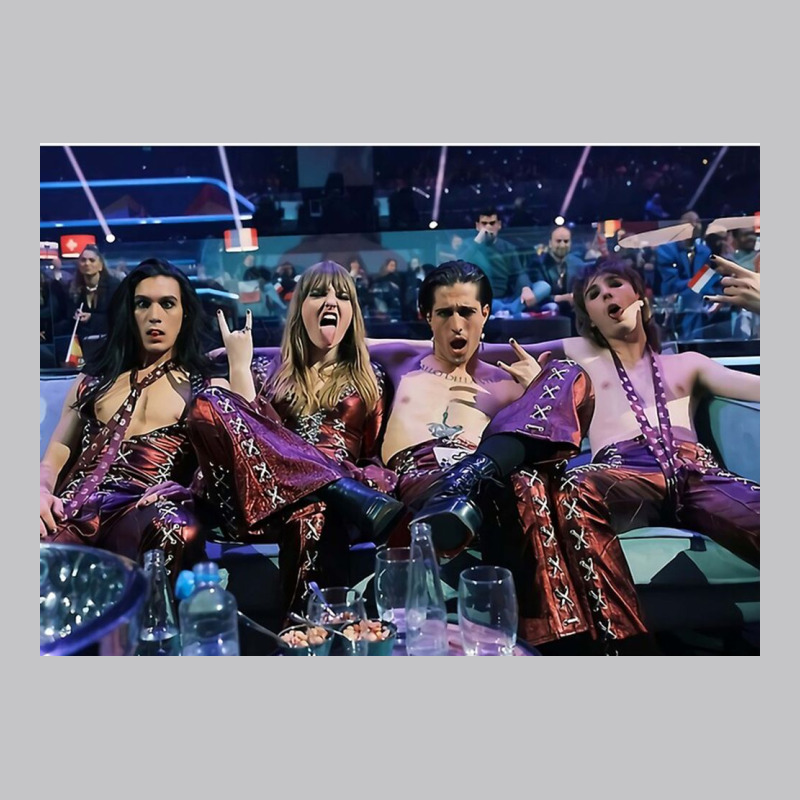 Maneskin Eurovision Poster Baby Bodysuit | Artistshot