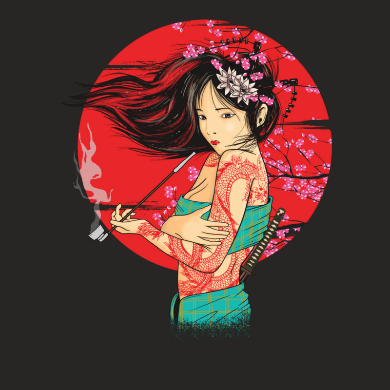 The Geisha Ladies Fitted T-Shirt by BRANDONUTCHINSON | Artistshot