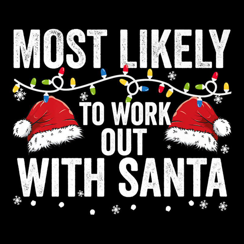 Most Likely To Work Out With Santa Matching Family Christmas Premium T Youth Jogger by gehnhe | Artistshot