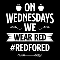 Trending Red For Ed Teacher Support On Wednesdays We Wear Red Graphic T-shirt | Artistshot