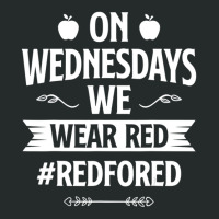 Trending Red For Ed Teacher Support On Wednesdays We Wear Red Women's Triblend Scoop T-shirt | Artistshot