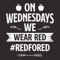 Trending Red For Ed Teacher Support On Wednesdays We Wear Red Racerback Tank | Artistshot