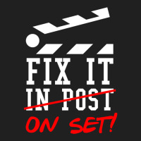 Fix It On Set Not In Post  Film Crew Tv Director  Classic  Nature Trav Ladies Polo Shirt | Artistshot