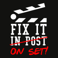 Fix It On Set Not In Post  Film Crew Tv Director  Classic  Nature Trav Scorecard Crop Tee | Artistshot