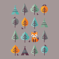 Fox In The Forest  On Gray Baby Nature Vintage Short | Artistshot