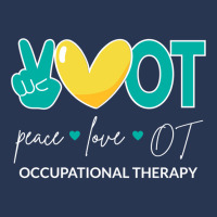 Peace Love Ot Ii  Occupational Therapy Baby  Cute  (1) Ladies Denim Jacket | Artistshot