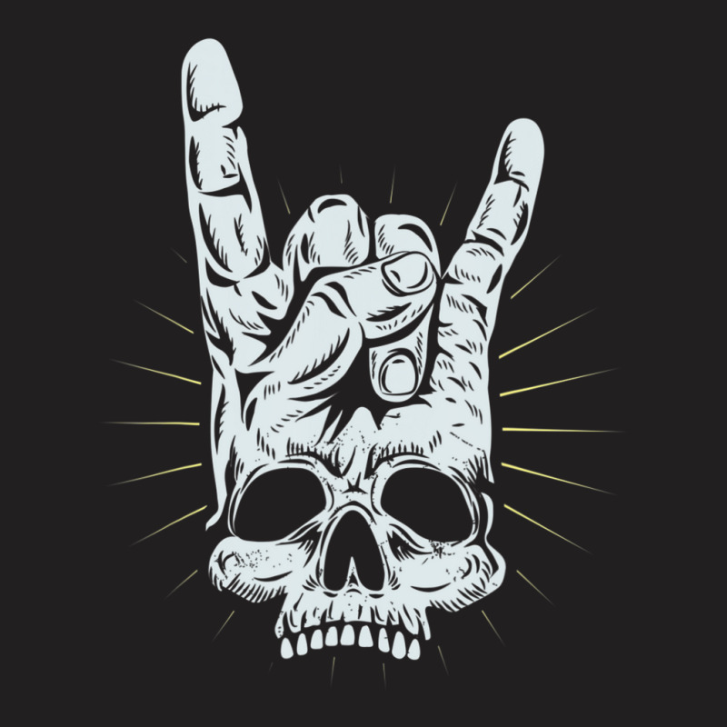 Hot Trend Rock And Roll Skull Hand T-Shirt by Sierra Dennis | Artistshot