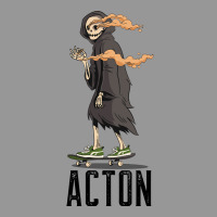 Limited Edition Acton Los Angeles California, Skeleton On A Skateboard Women's V-neck T-shirt | Artistshot