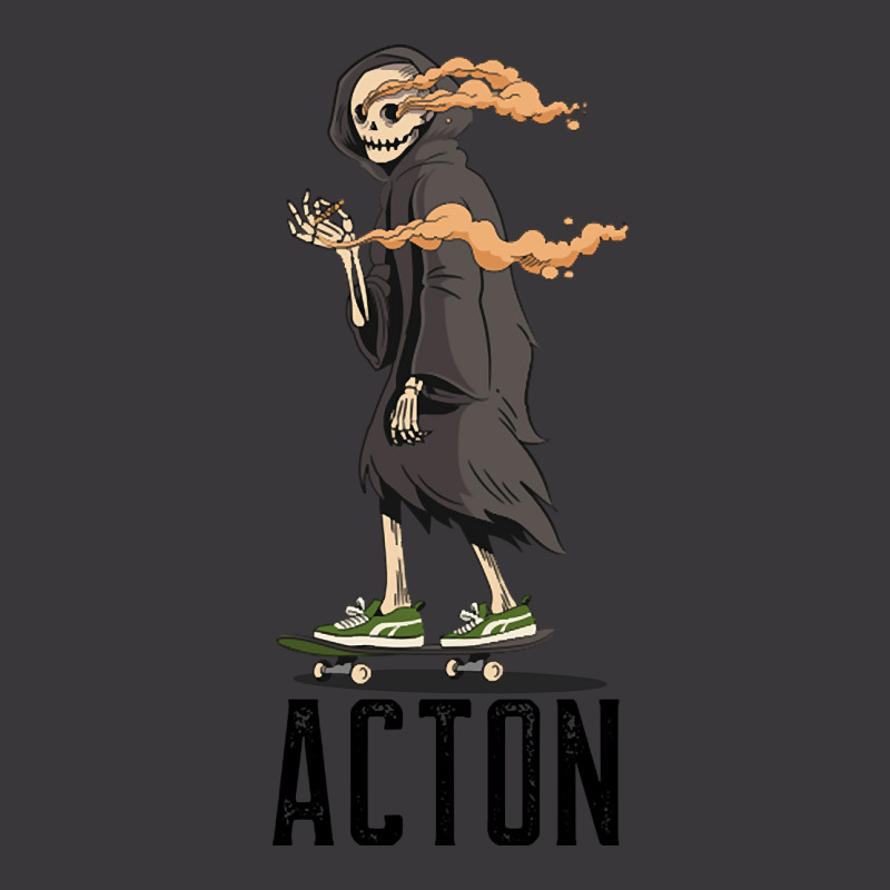 Limited Edition Acton Los Angeles California, Skeleton On A Skateboard Ladies Curvy T-shirt | Artistshot