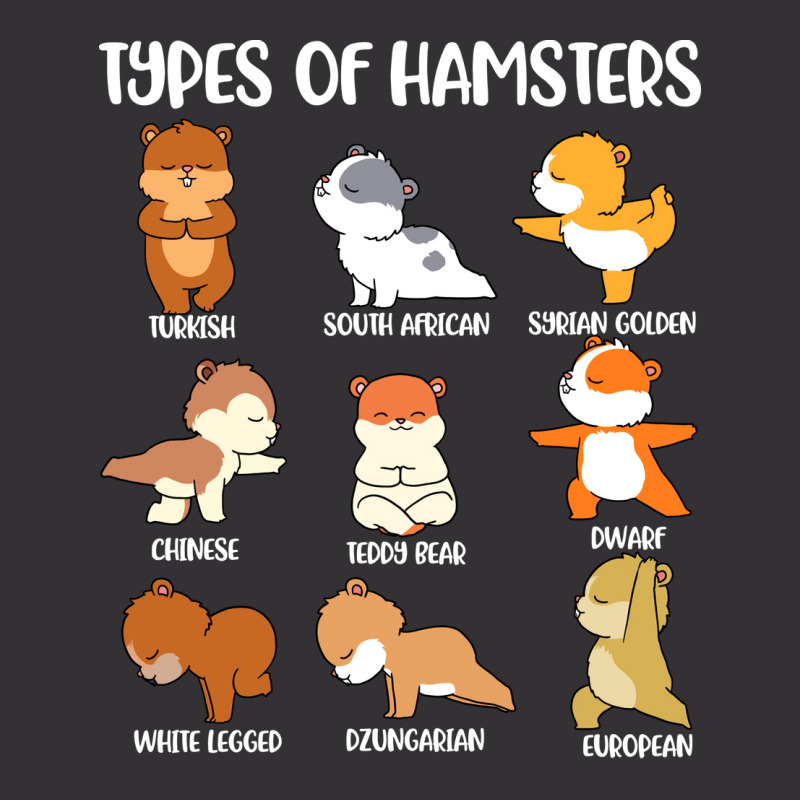 Types Of Hamsters Funny Hamster Music Girl Vintage Hoodie And Short Set | Artistshot