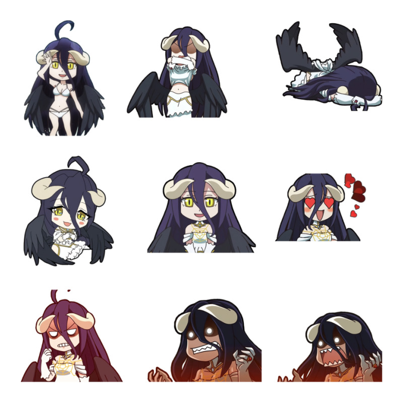 [ Sale ] Stickers Package  Albedo Chibi Sticker Zipper Hoodie by lyxellseradjq | Artistshot