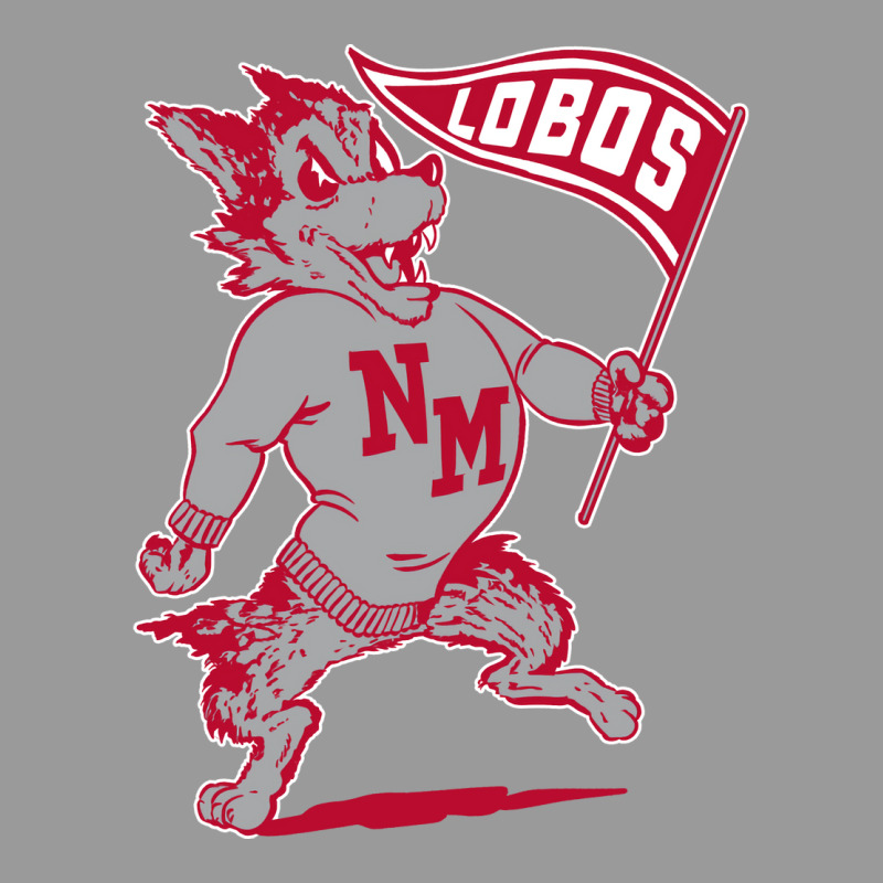 Vintage Looking Unm Lobos Yellow Red Graphic T-shirt | Artistshot