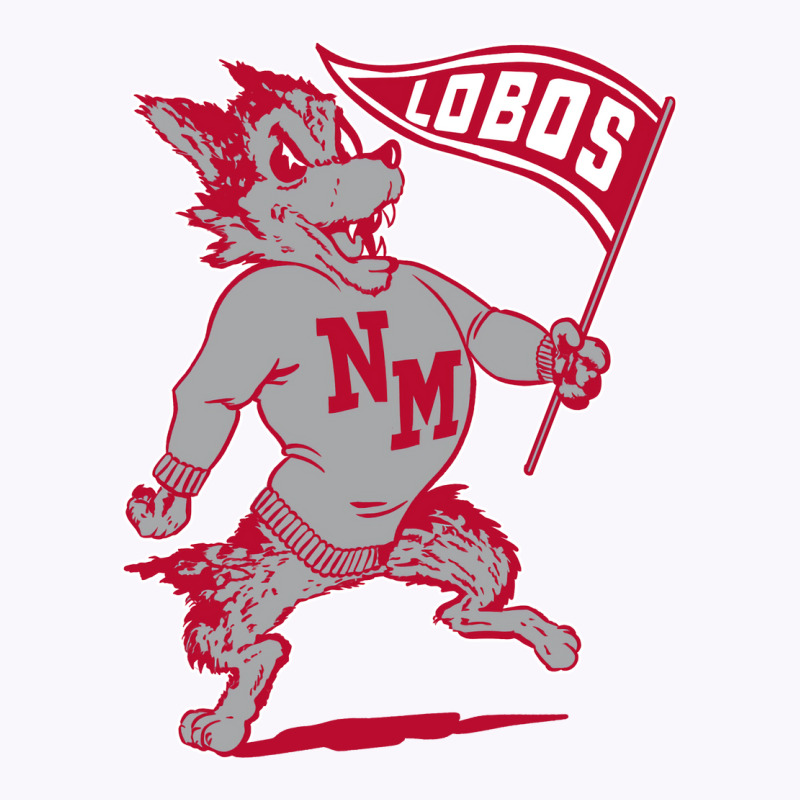 Vintage Looking Unm Lobos Yellow Red Tank Top | Artistshot