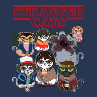 Stranger Cats Funny Men Denim Jacket | Artistshot