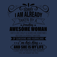 Sorry I Am Already Taken By A Freaking Awesome Woman Gifts  Copy Men Denim Jacket | Artistshot