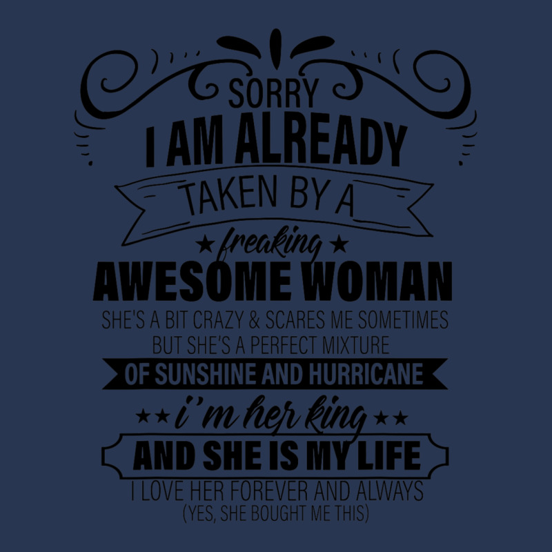 Sorry I Am Already Taken By A Freaking Awesome Woman Gifts  Copy Men Denim Jacket | Artistshot