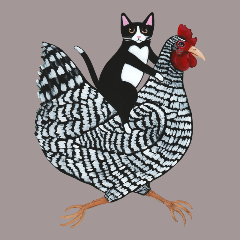 Tuxedo Cat On A Chicken Girl Vintage Short by ceceliodalisc | Artistshot