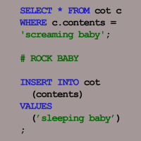 Mysql Code New Baby  Rock Baby To Sleep Baby Green Vintage Short | Artistshot