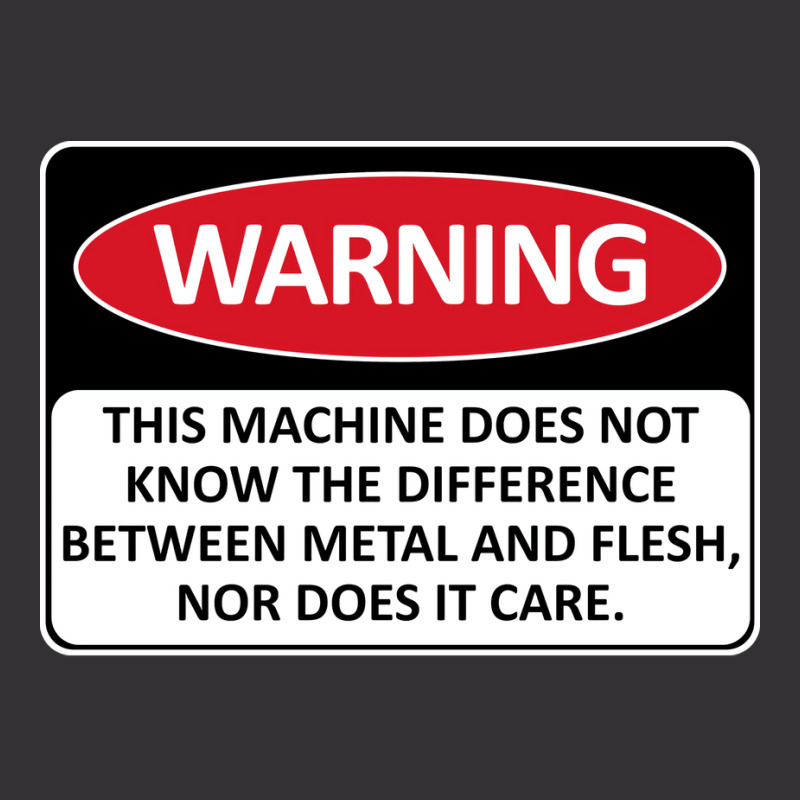 Warning This Machine Does Not Know The Difference Between Metal And Fl Vintage Hoodie And Short Set | Artistshot