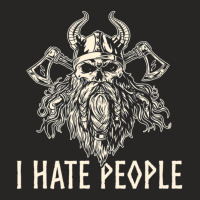 Hot Trend Mens I Hate People Norse Mythology Viking Ladies Fitted T-shirt | Artistshot