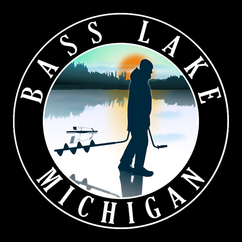 Trending Bass Lake Ice Fishing Michigan Sunset Men's Long Sleeve Pajama Set | Artistshot