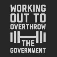 Working Out To Overthrow The Government Ladies Fitted T-shirt | Artistshot