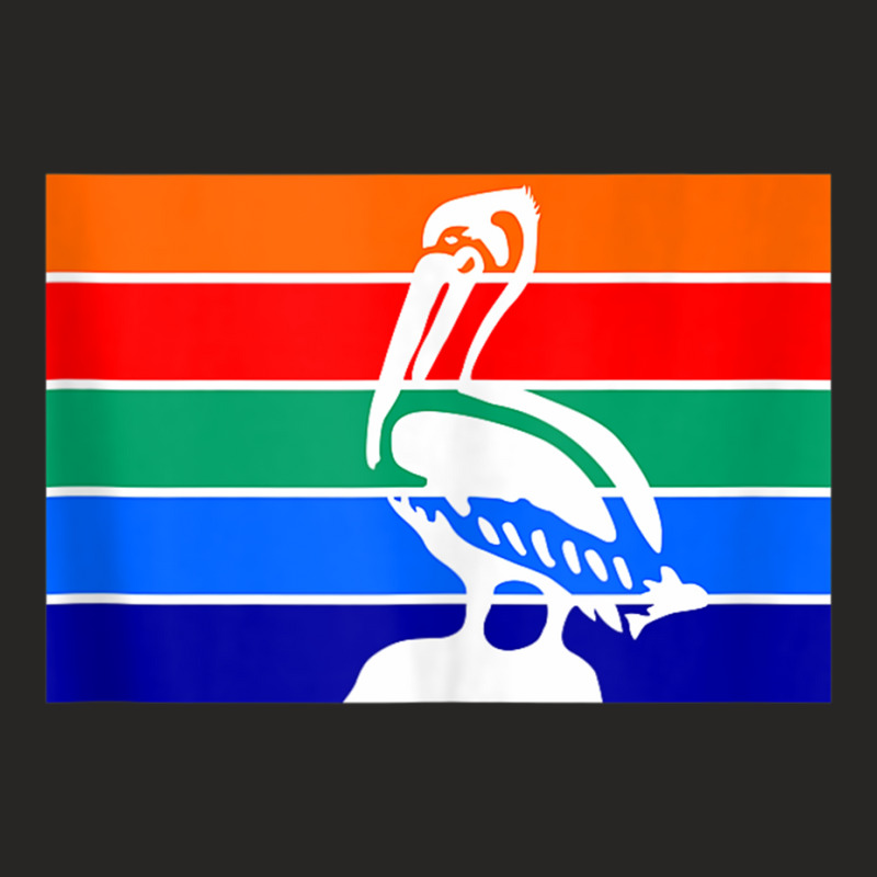 St. Petersburg Florida Pelican Flag Local Heritage Pride Tank Top Ladies Fitted T-Shirt by been | Artistshot