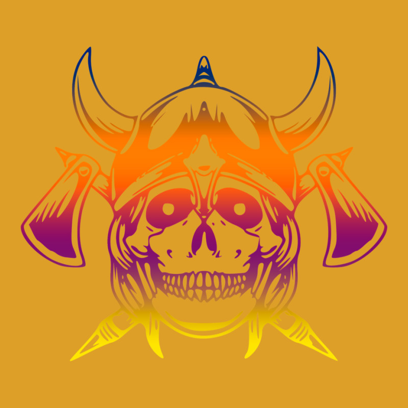 Multicolored Scandinavian Viking Skull In Helmet With Crossed Axes Mod T-shirt | Artistshot