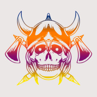 Multicolored Scandinavian Viking Skull In Helmet With Crossed Axes Mod Pocket T-shirt | Artistshot