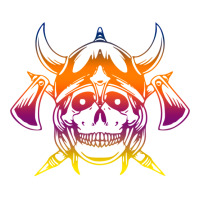 Multicolored Scandinavian Viking Skull In Helmet With Crossed Axes Mod V-neck Tee | Artistshot