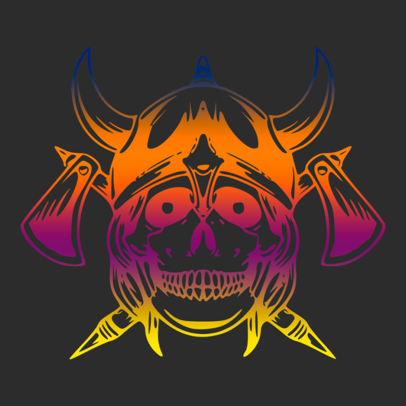 Multicolored Scandinavian Viking Skull In Helmet With Crossed Axes Mod Exclusive T-shirt | Artistshot