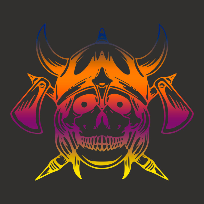 Multicolored Scandinavian Viking Skull In Helmet With Crossed Axes Mod Champion Hoodie | Artistshot