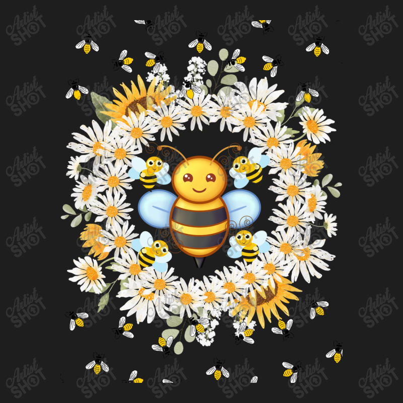 Bee And Flowers Classic T-shirt | Artistshot