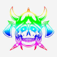 Multicolored Scandinavian Viking Skull In Helmet With Crossed Axes Mod Adjustable Cap | Artistshot