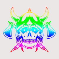 Multicolored Scandinavian Viking Skull In Helmet With Crossed Axes Mod Pocket T-shirt | Artistshot