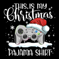 This Is My Christmas Pajama Video Game Santa Hat Gamer Youth Zipper Hoodie | Artistshot