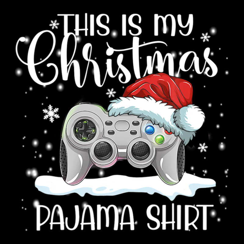 This Is My Christmas Pajama Video Game Santa Hat Gamer Youth Zipper Hoodie | Artistshot