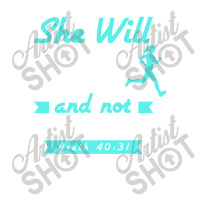 She Will Run And Not Grow Weary Sticker | Artistshot