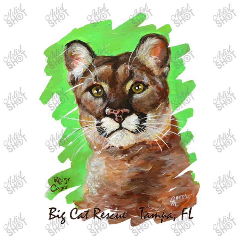 Acrylic Reise Cougar Painted Premium Tee Shirt Sticker | Artistshot