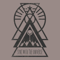 Sync With The Universe  Typography And Geometry Vintage T-shirt | Artistshot