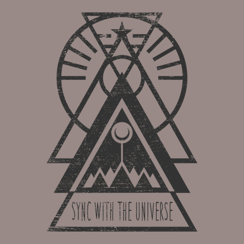 Sync With The Universe  Typography And Geometry Vintage T-shirt | Artistshot