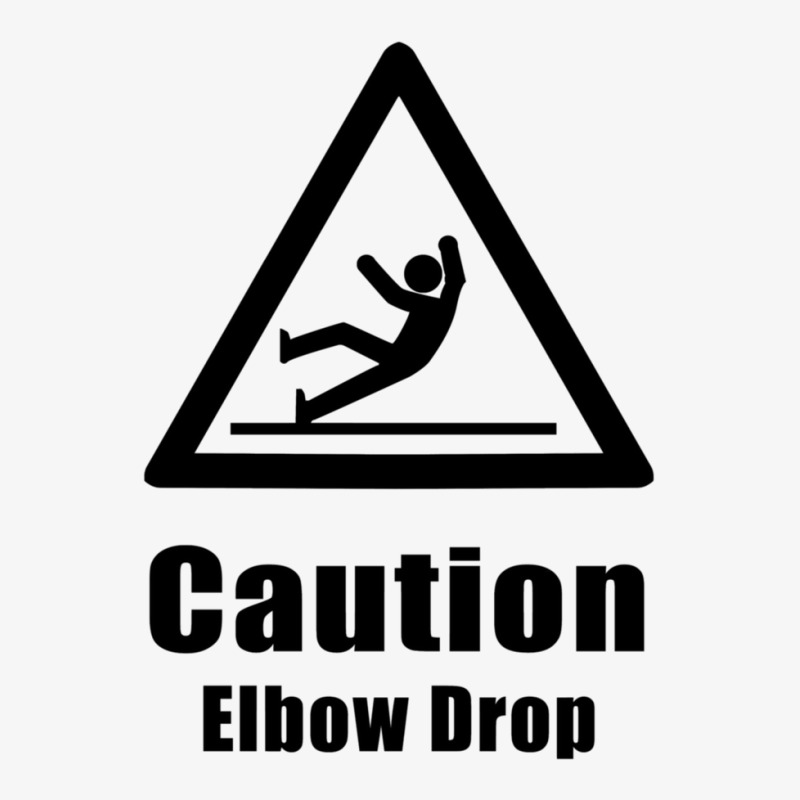 Caution Elbow Drop Ladies Fitted T-Shirt by aikhangawade | Artistshot