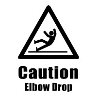 Caution Elbow Drop Maternity Scoop Neck T-shirt | Artistshot