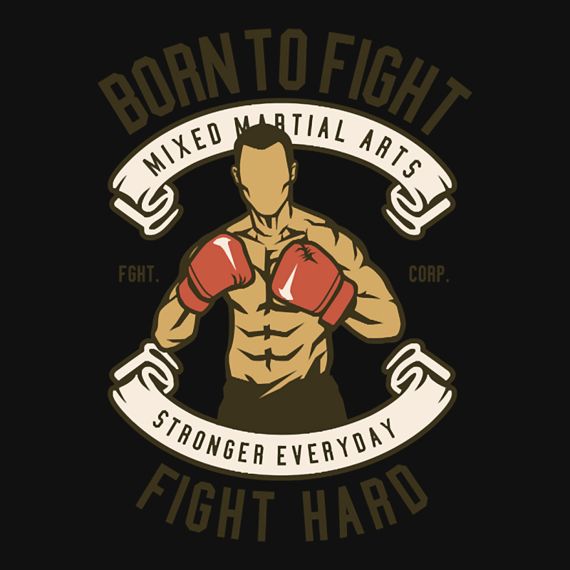 Trending Born To Fight Graphic Youth T-shirt by Box Bingham | Artistshot