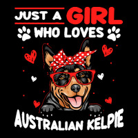 Just A Girl Who Loves Dogs T  Shirt Vintage Just A Girl Who Love Austr Adjustable Cap | Artistshot