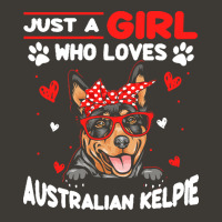 Just A Girl Who Loves Dogs T  Shirt Vintage Just A Girl Who Love Austr Bucket Hat | Artistshot