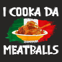 Cooka Da Meatball Funny Italian Slang Italy Food Spaghetti T Shirt Ladies Fitted T-shirt | Artistshot