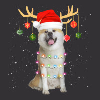 Limited Edition Reindeer Akita Dog With Santa Hat Christmas Light Xmas Vintage Short | Artistshot