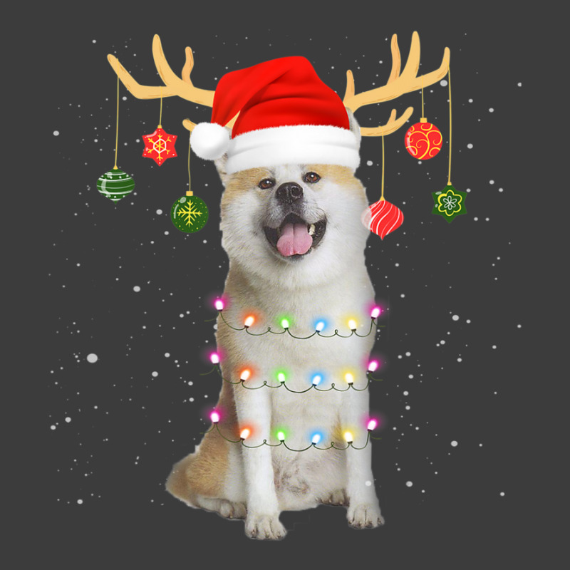 Limited Edition Reindeer Akita Dog With Santa Hat Christmas Light Xmas Men's Polo Shirt | Artistshot